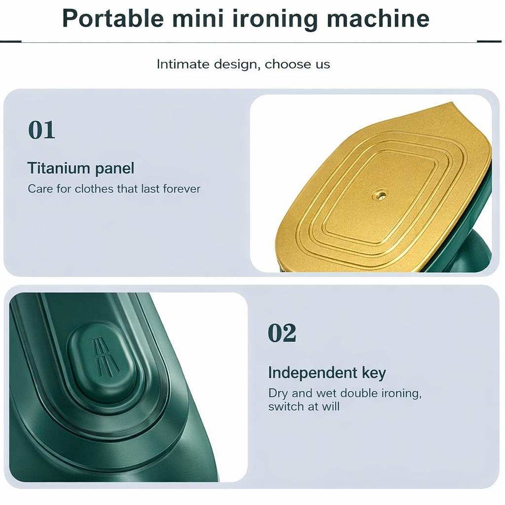 Mini Portable Steam Iron for Home & Travel